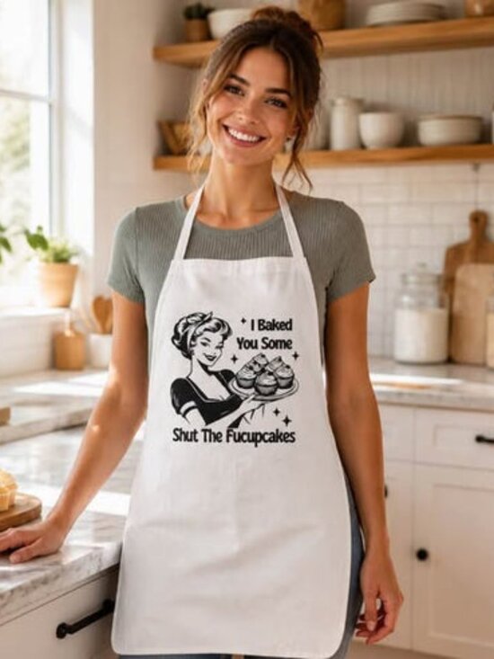 Handmade Other - I Baked You Some Shut The Fucupcakes Apron